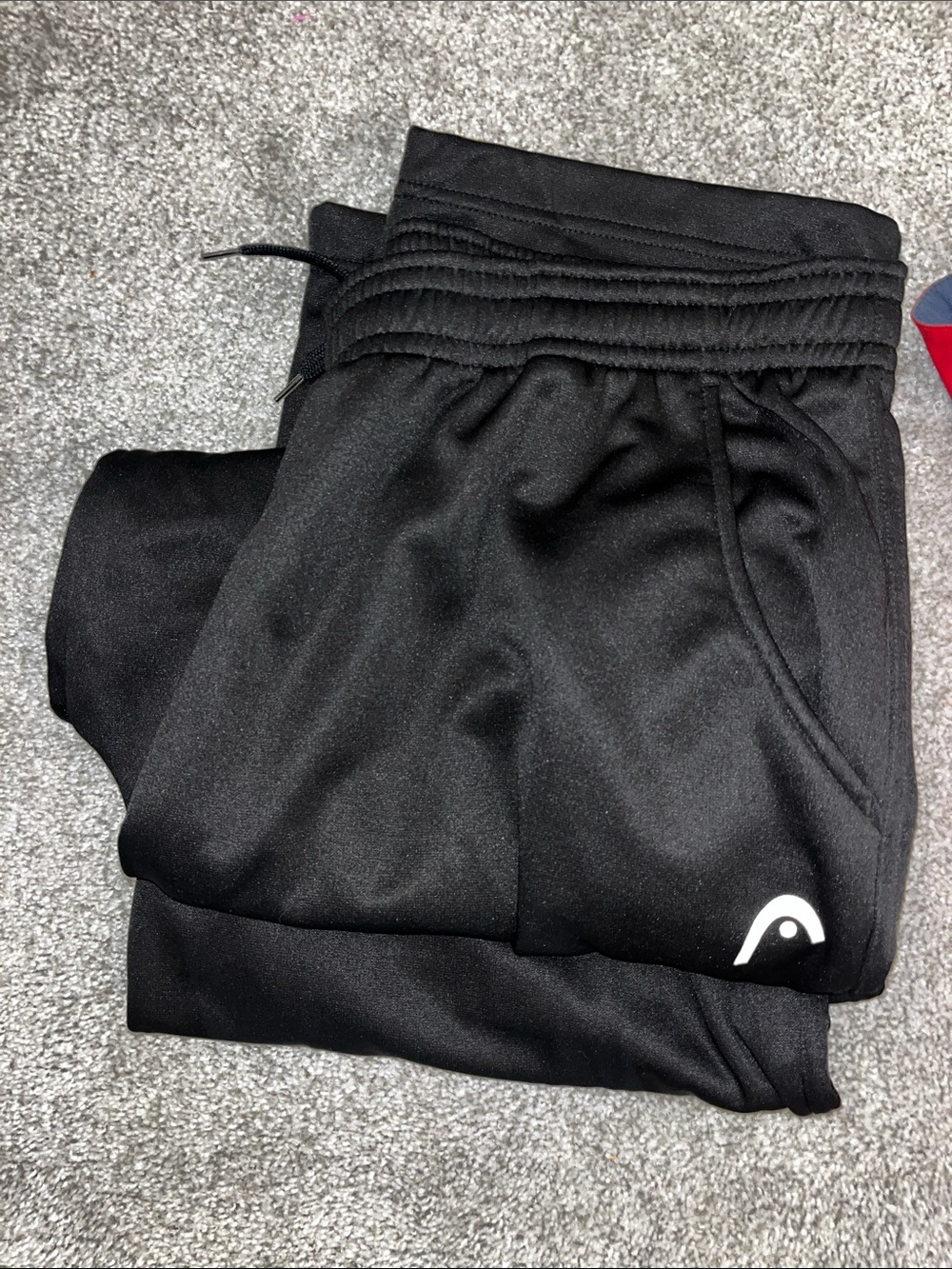 Black Head Pickleball Tennis 4 Pocket Mens Black Pants Sweatpants Joggers XXL 2X